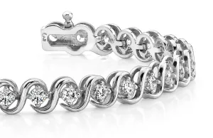 S Link Lab-Grown Diamond Bracelet with 1.08 ct.(finished) 1.9mm