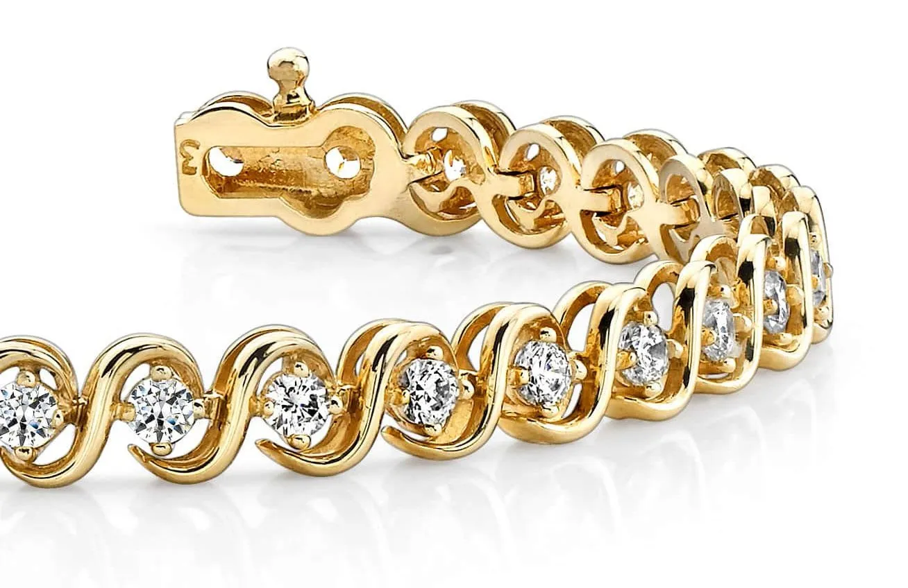 S Link Lab-Grown Diamond Bracelet with 1.08 ct.(finished) 1.9mm