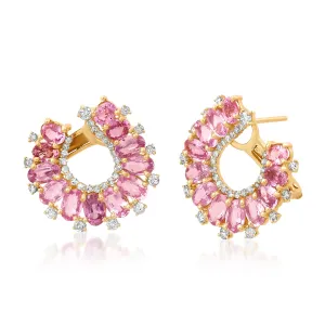 Sapphire Hoop Studs