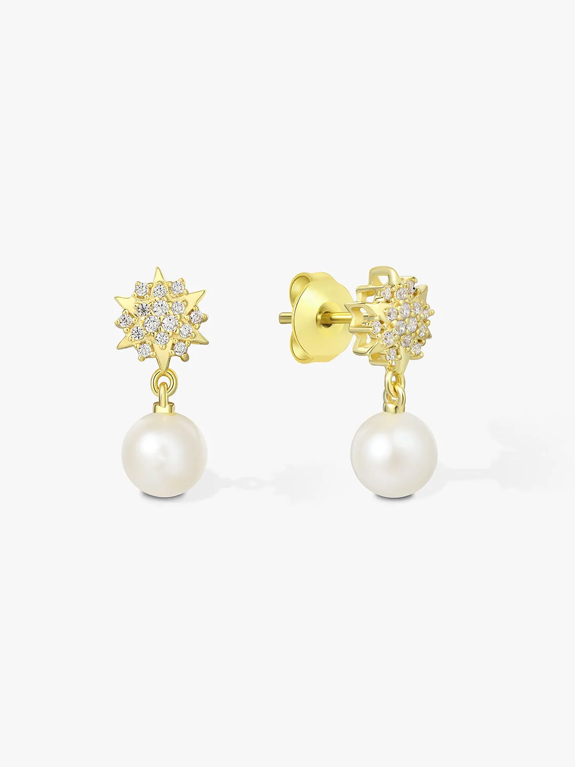Sapphire Star Pearl Drops