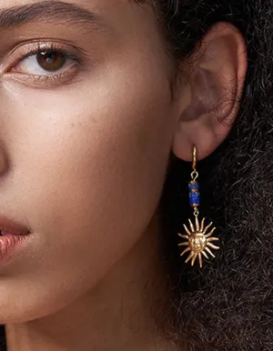 SAPPHIRE SUN EARRINGS