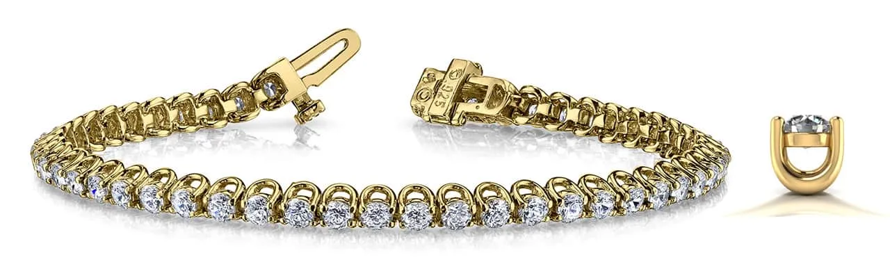 Scoop Link Lab-Grown Diamond Tennis Bracelet with 2.03 ct.(finished) 2.1mm