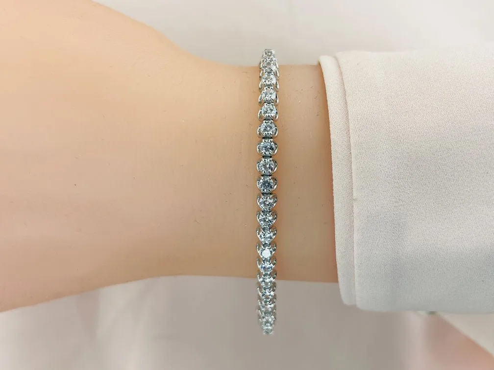 Scoop Link Lab-Grown Diamond Tennis Bracelet with 2.03 ct.(finished) 2.1mm