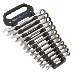Sealey Premier Platinum Combination Ratchet Spanner Set 12pc Metric - Premier Platinum