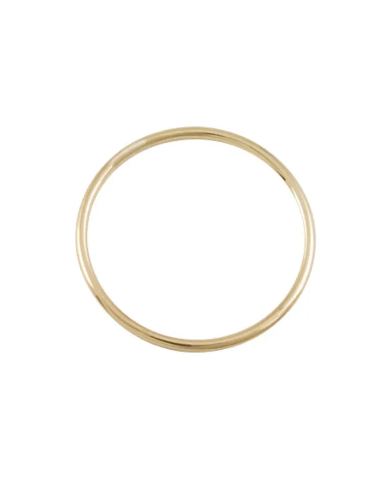 Set of 3 Thin Yellow Gold Rings