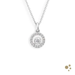 Skye Petite Pendant 0.16ct Diamond Platinum Ring