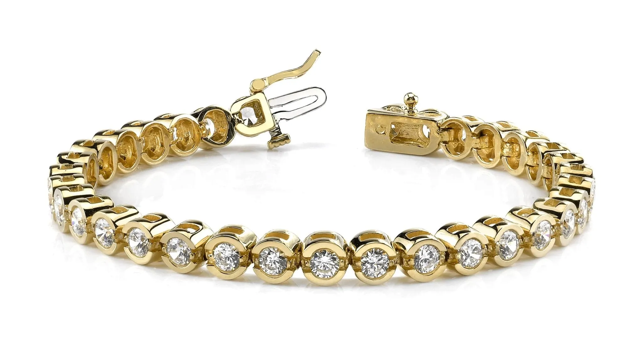 Smile Link Lab-Grown Diamond Tennis Bracelet with 6.08 ct.(finished) 3.7mm