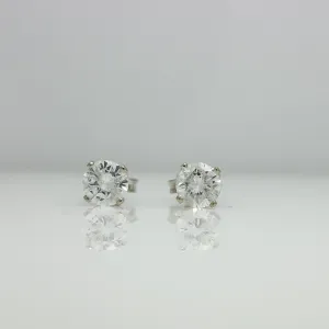 SOLITAIRE DIAMOND EARRINGS