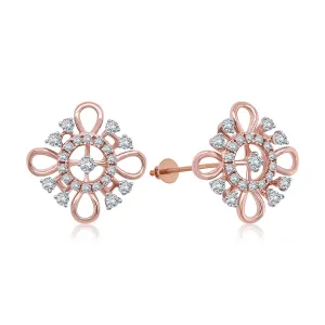 Spiral Galaxy Diamond Stud Earrings
