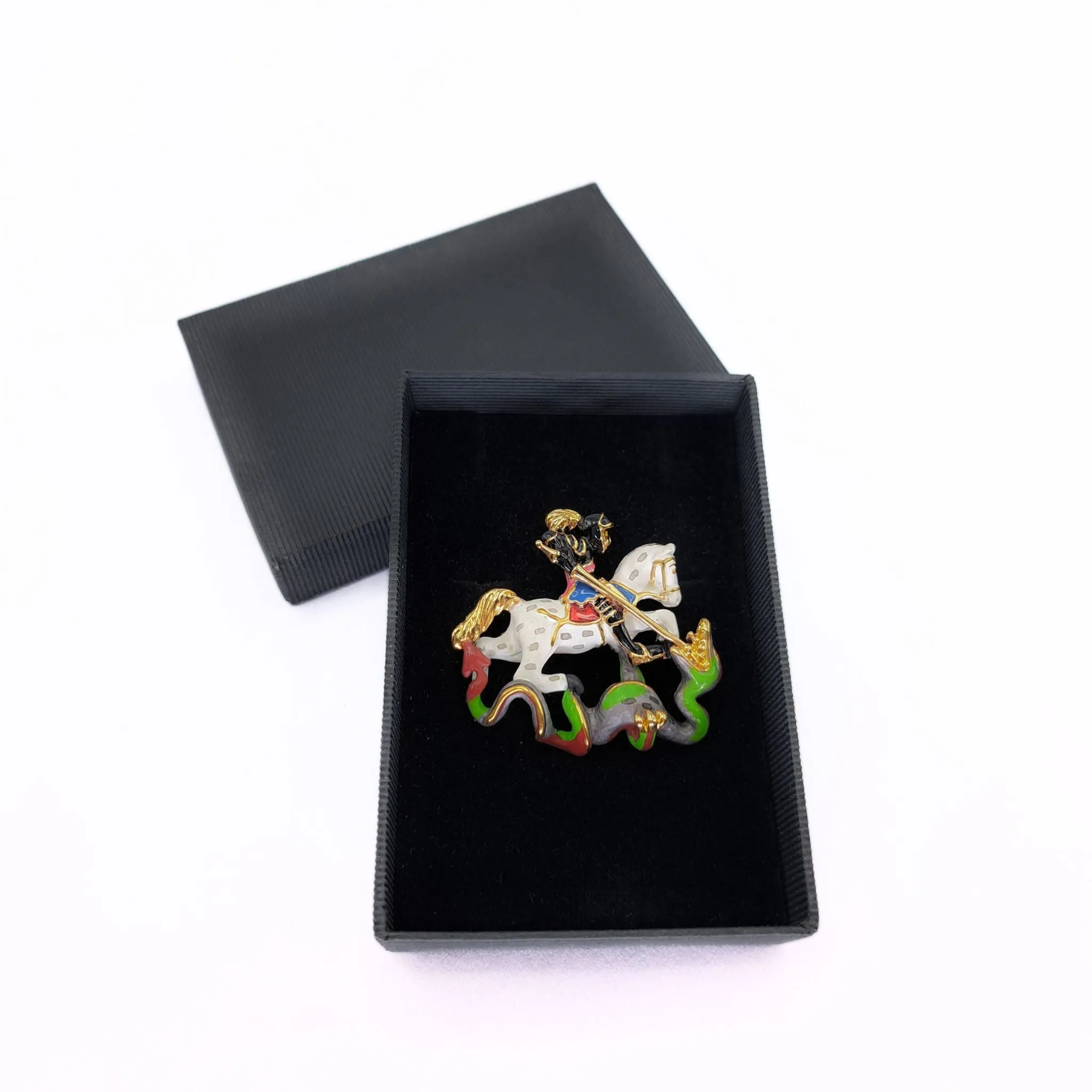 St George and The Dragon Brooch