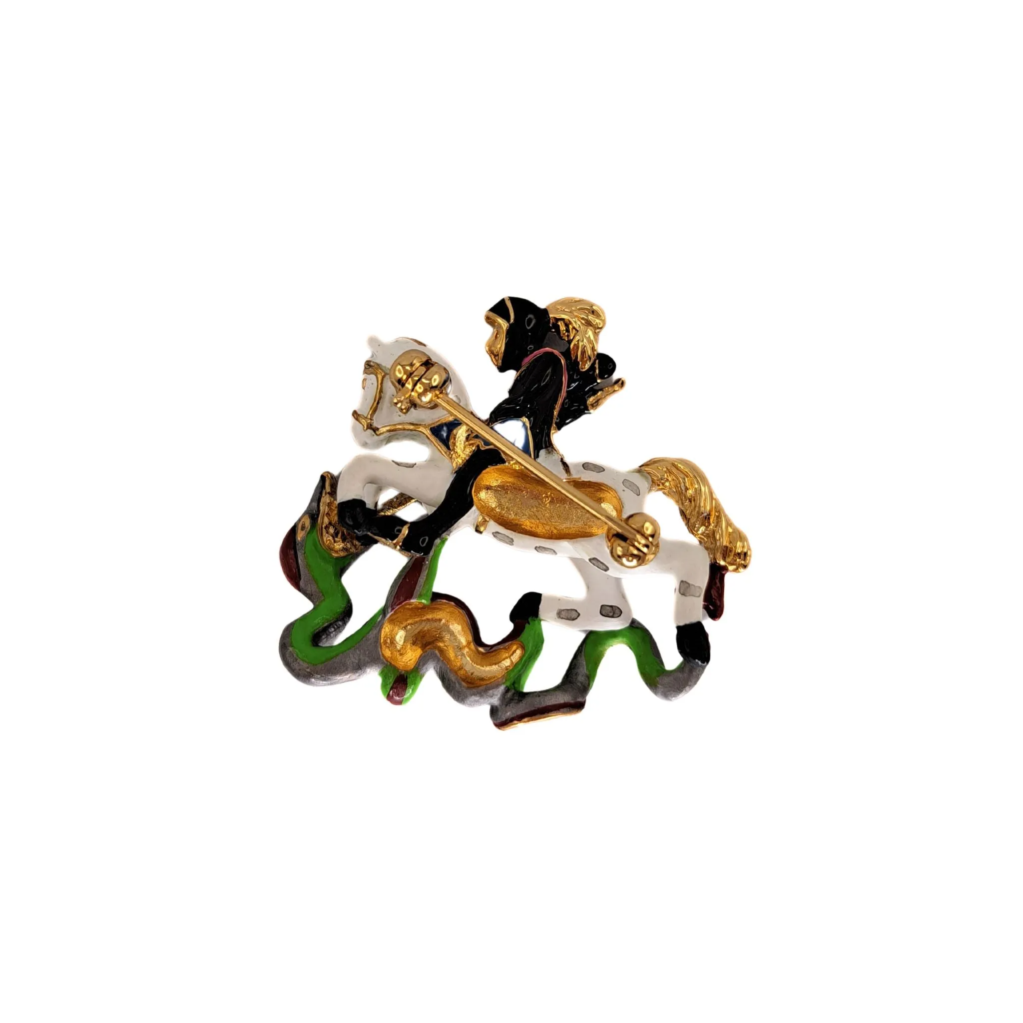 St George and The Dragon Brooch