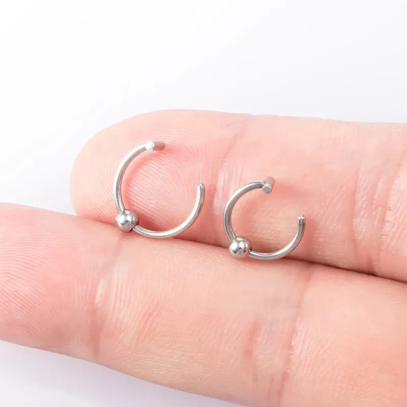 Stainless Steel Lip, Nose, Septum Rings