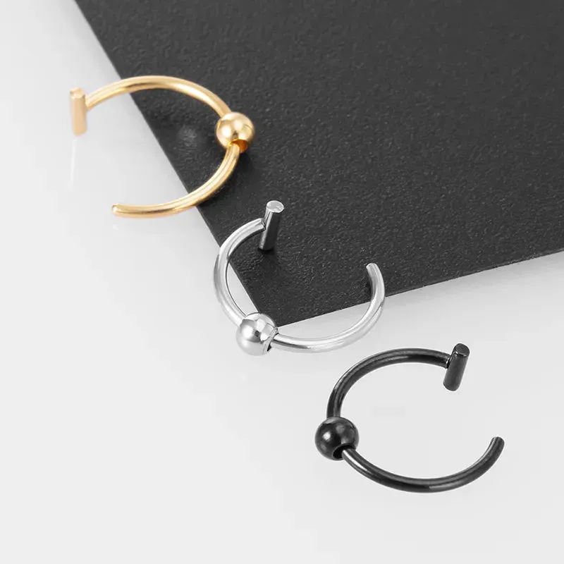 Stainless Steel Lip, Nose, Septum Rings
