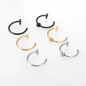 Stainless Steel Lip, Nose, Septum Rings