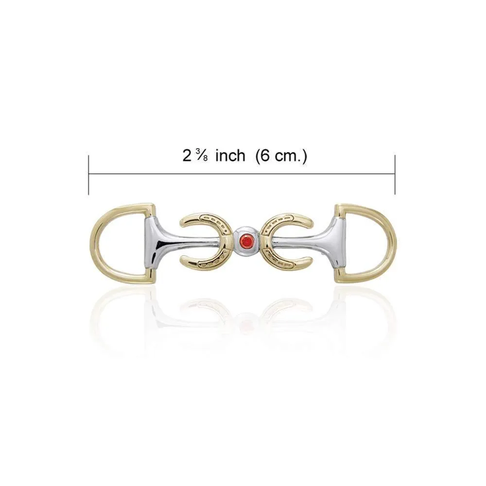 Stirrup and Horseshoe Brooch MBC069