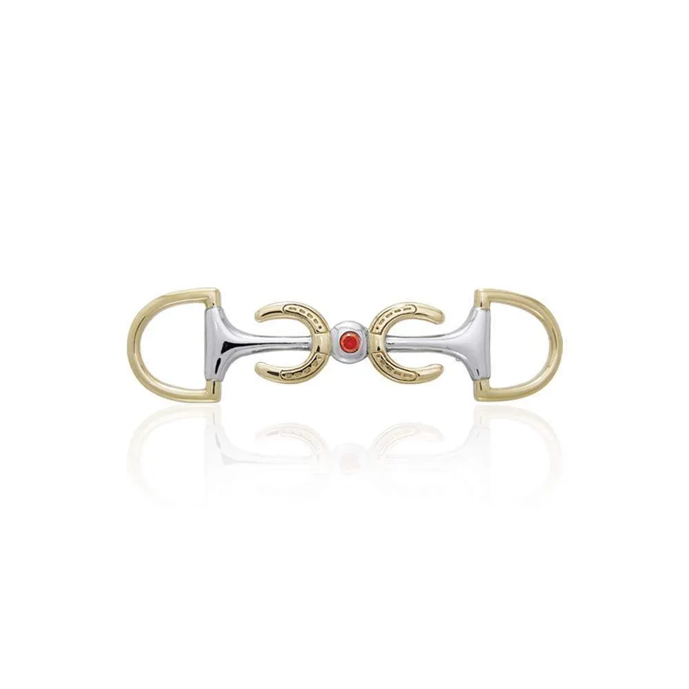Stirrup and Horseshoe Brooch MBC069