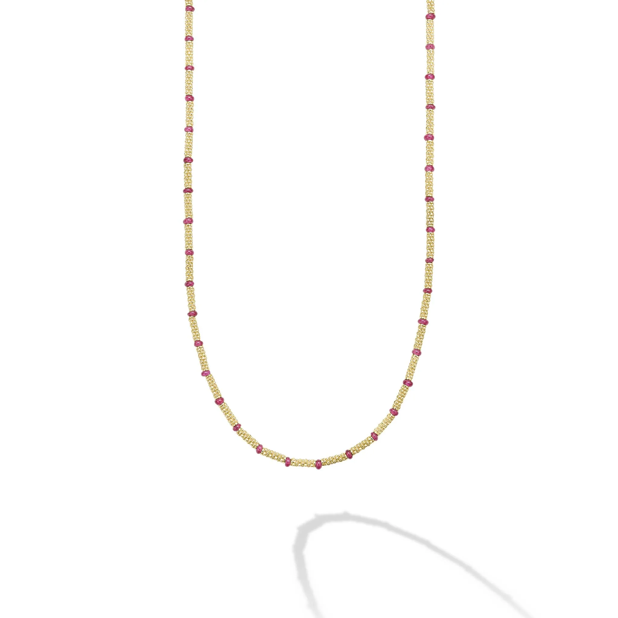 Studio 18K Gold and Ruby Necklace