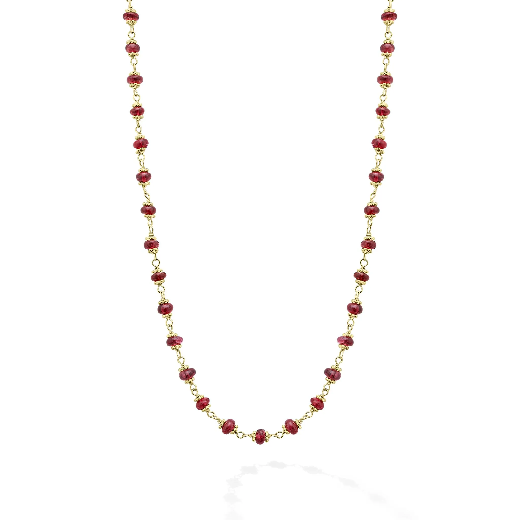 Studio 18K Gold Ruby Necklace