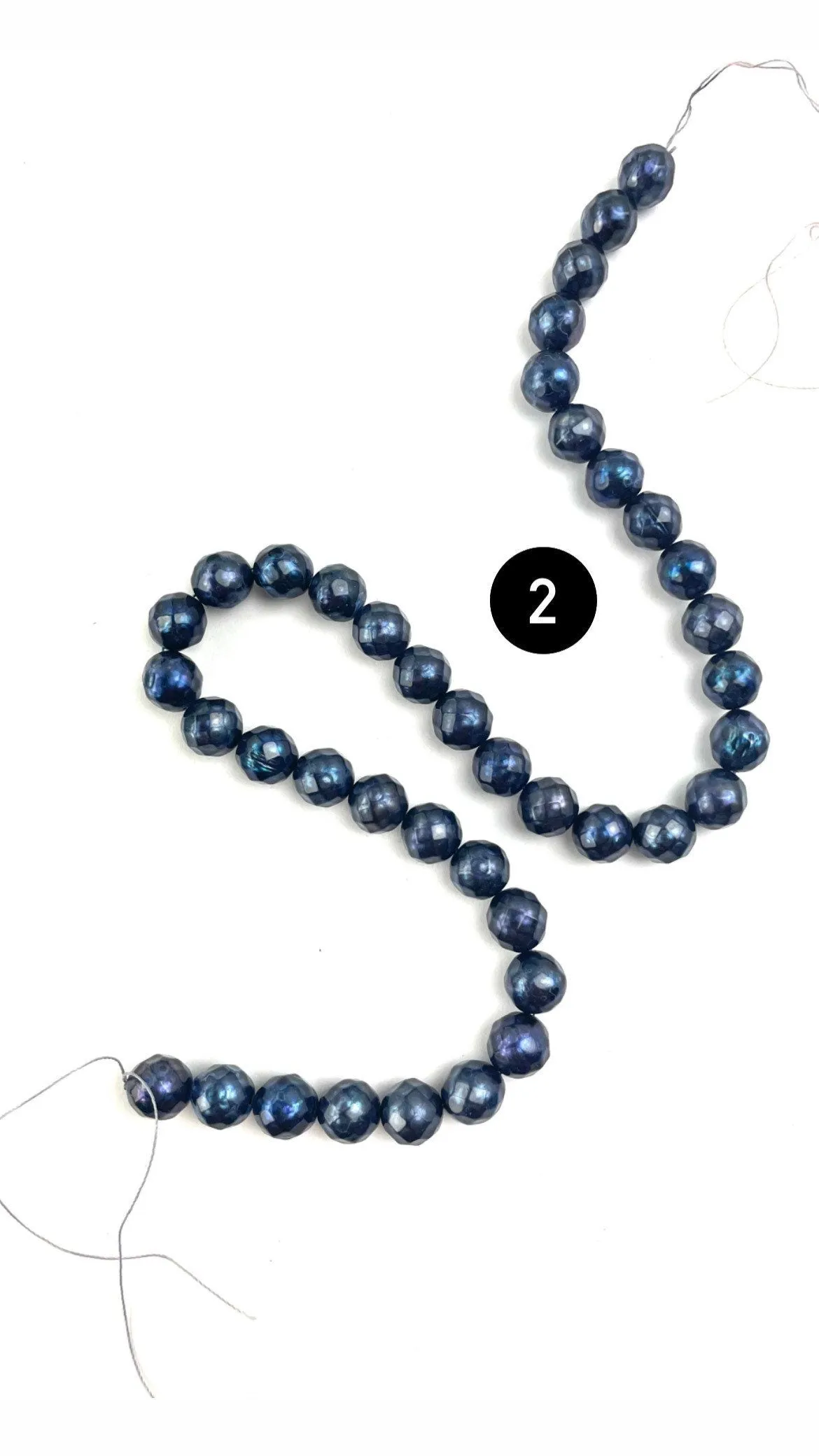 Stunning Edison enhanced pearl strands, SKU#3045