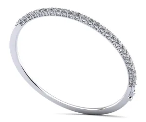 Stylish Sweetheart Bangle Lab-Grown Diamond Bracelet with 2.88 ct.(finished) 3.1mm