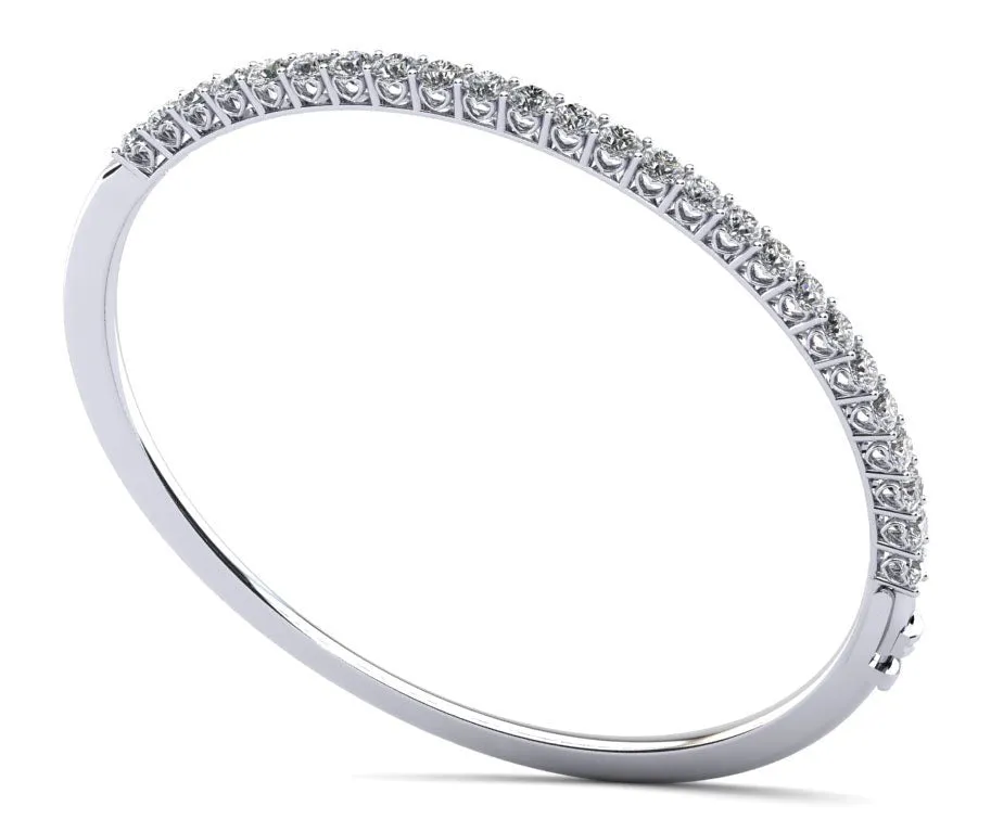 Stylish Sweetheart Bangle Lab-Grown Diamond Bracelet with 2.88 ct.(finished) 3.1mm