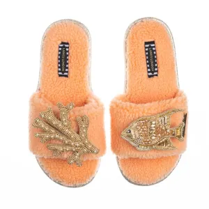 Teddy Towelling Slider With Double Design