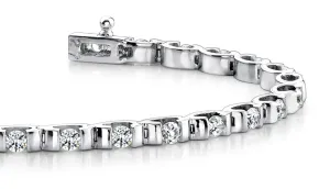 Tension Set Lab-Grown Diamond Bracelet with 2.10 ct.(finished) 2.25mm