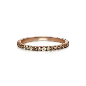 Terra Incognita Eternity Ring - Champagne, Cognac & Gray Diamonds