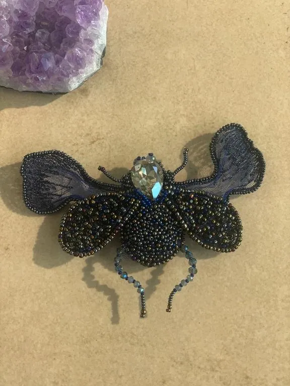 the blue buzz brooch