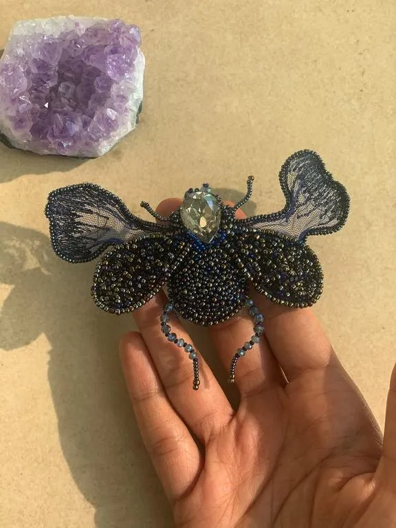 the blue buzz brooch