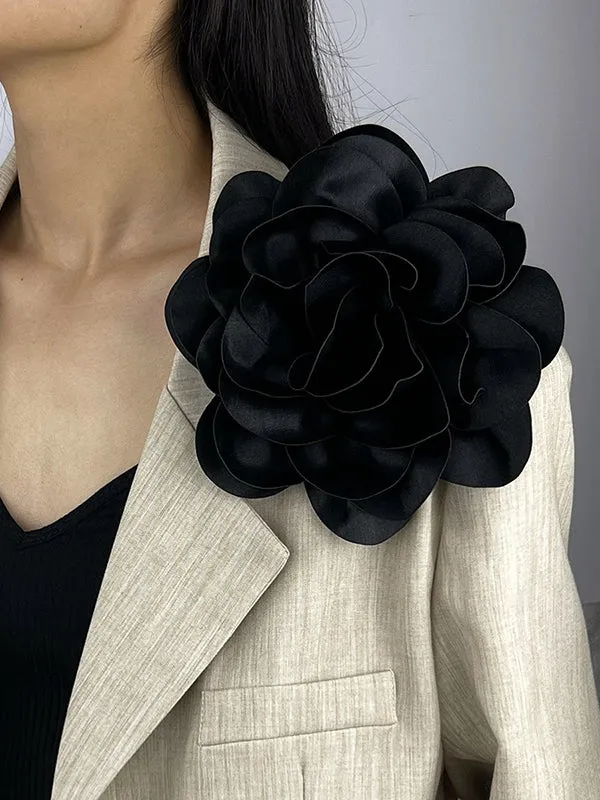 Three-Dimensional Flower Brooch Accessories