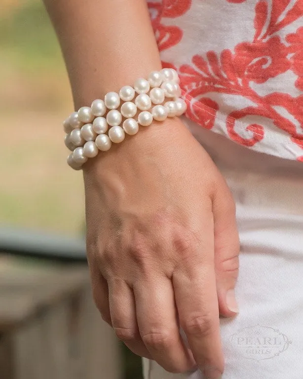 Three Strand Pearl Bracelet