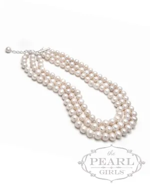 Three Strand Pearl Necklace