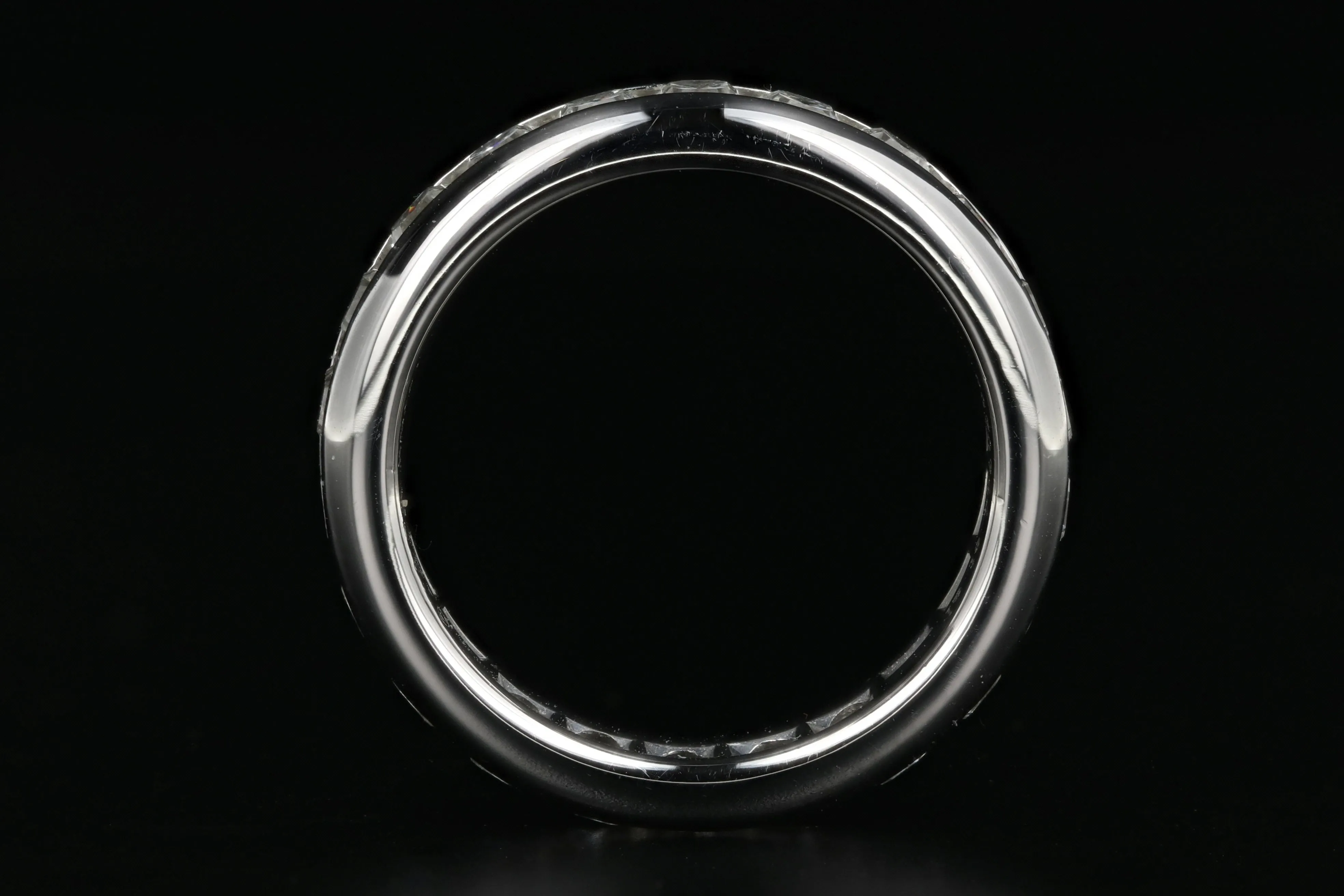Tiffany & Co Lucida Platinum Diamond Eternity Band Ring 3 CTW Size 6