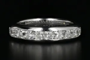 Tiffany & Co Lucida Platinum Diamond Eternity Band Ring 3 CTW Size 6