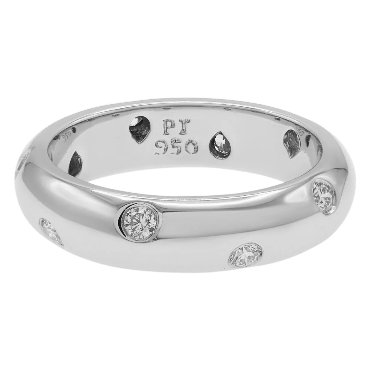 Tiffany & Co. Platinum Diamond 4mm Etoile Ring
