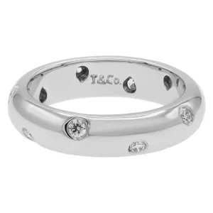 Tiffany & Co. Platinum Diamond 4mm Etoile Ring