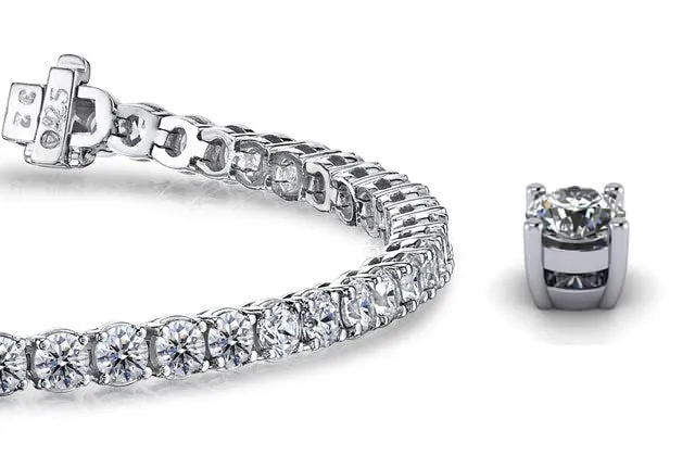 Timeless Dreams Lab-Grown Diamond Tennis Bracelet with 10.92 ct.(finished) 4.1mm