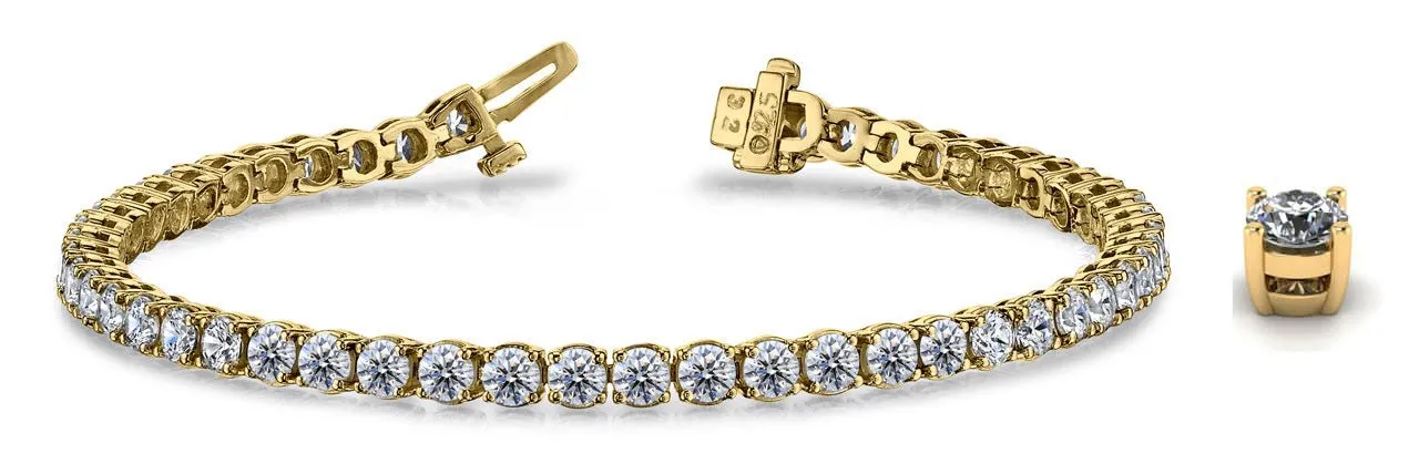 Timeless Dreams Lab-Grown Diamond Tennis Bracelet with 10.92 ct.(finished) 4.1mm