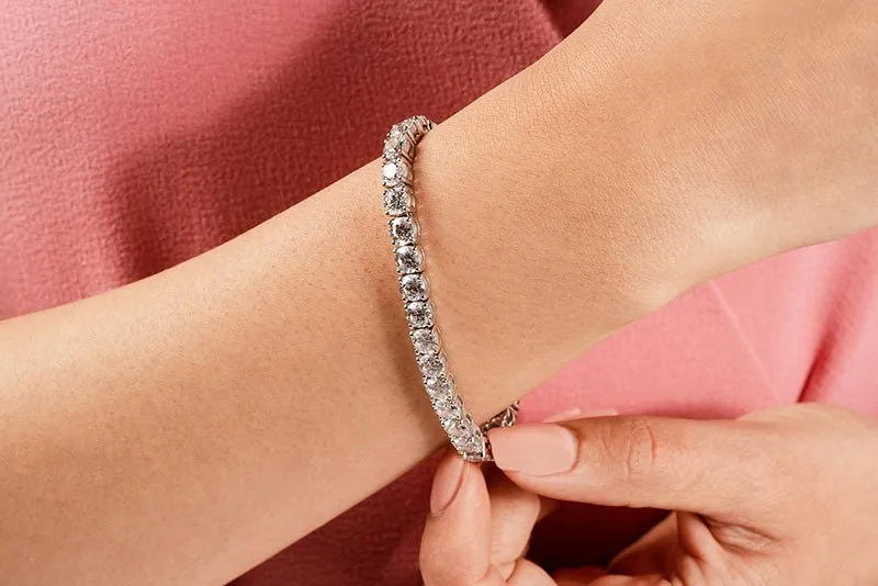 Timeless Dreams Lab-Grown Diamond Tennis Bracelet with 10.92 ct.(finished) 4.1mm
