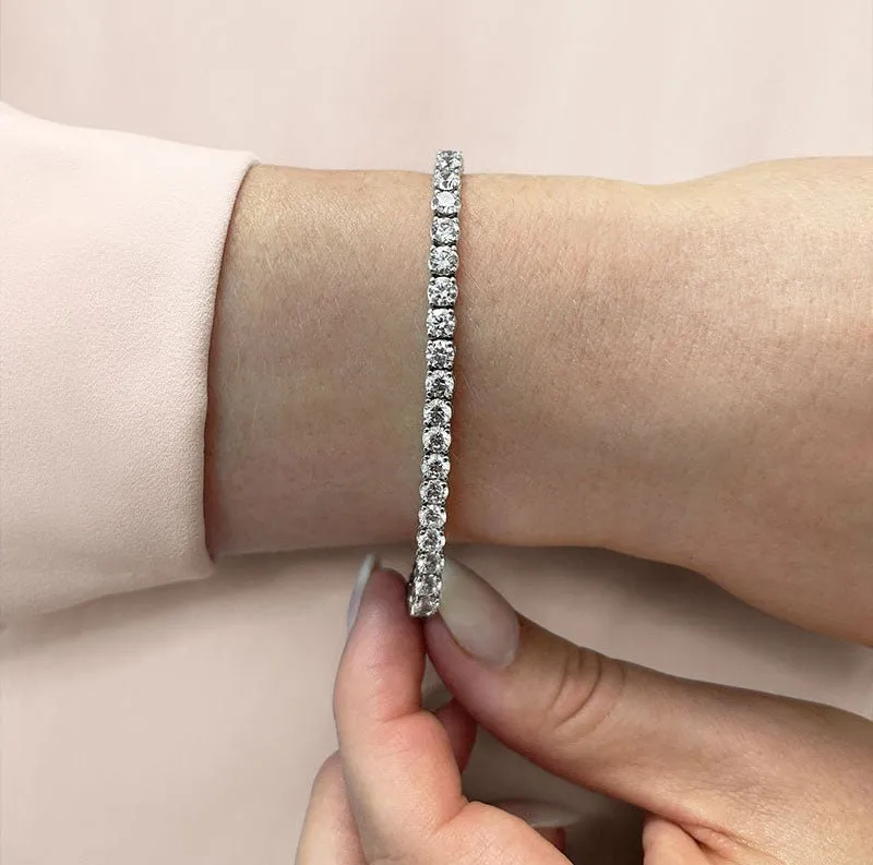 Timeless Dreams Lab-Grown Diamond Tennis Bracelet with 6.36 ct.(finished) 3.2mm