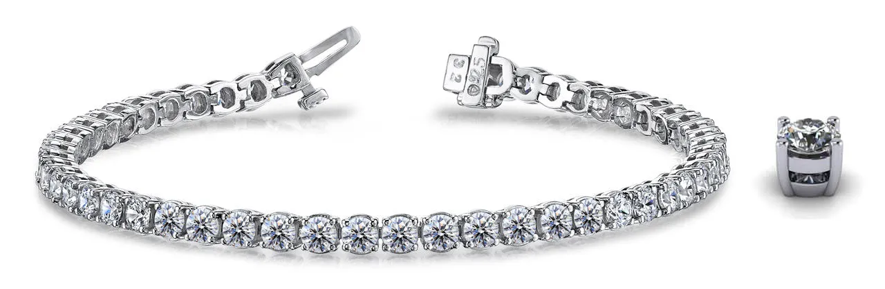 Timeless Dreams Lab-Grown Diamond Tennis Bracelet with 6.36 ct.(finished) 3.2mm