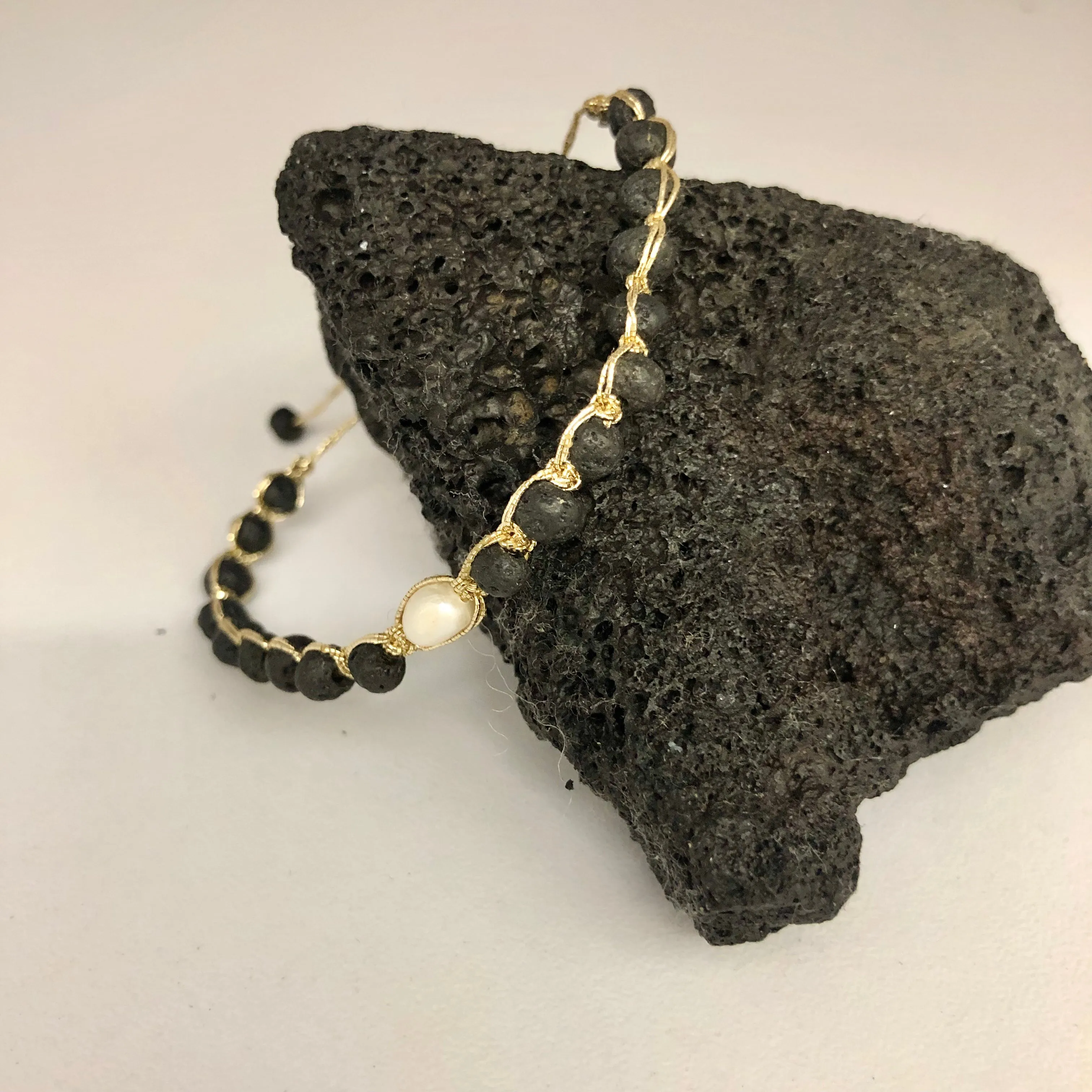 TM Lava Pearl Bracelet