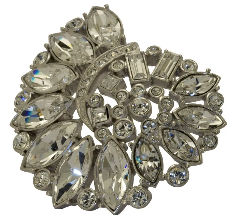 Treasures of The Earth Crystal Brooch