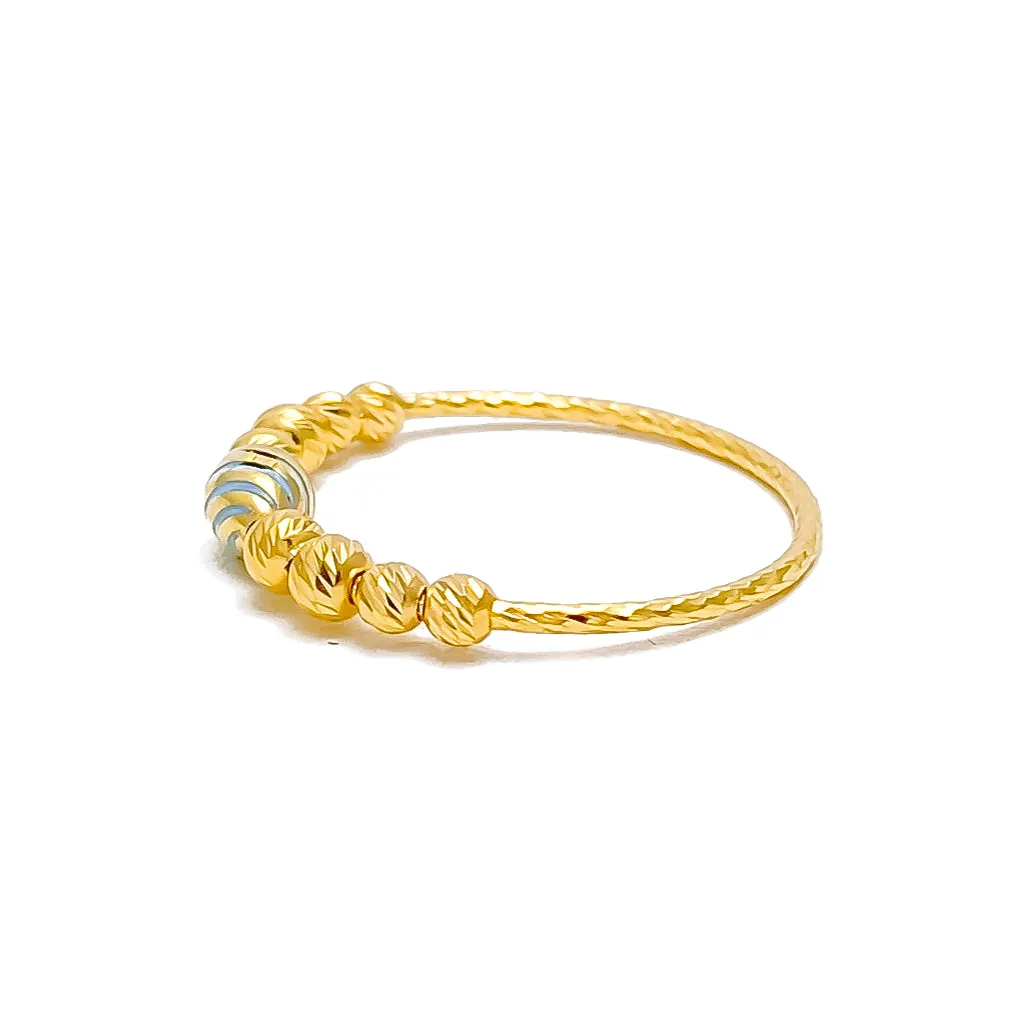 Trendy Fine 21k Gold Ring