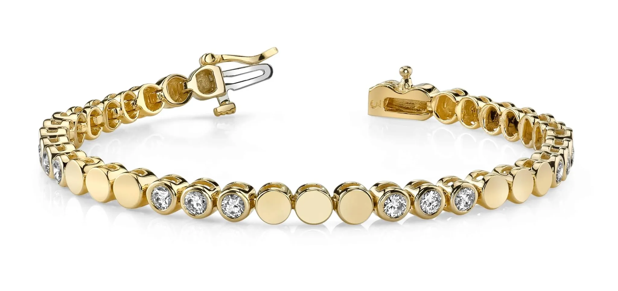 Triple Lab-Grown Diamond Bracelet with 1.80 ct.(finished) 3.0mm