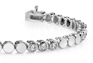 Triple Lab-Grown Diamond Bracelet with 1.80 ct.(finished) 3.0mm