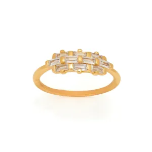 Triple Row CZ Ring