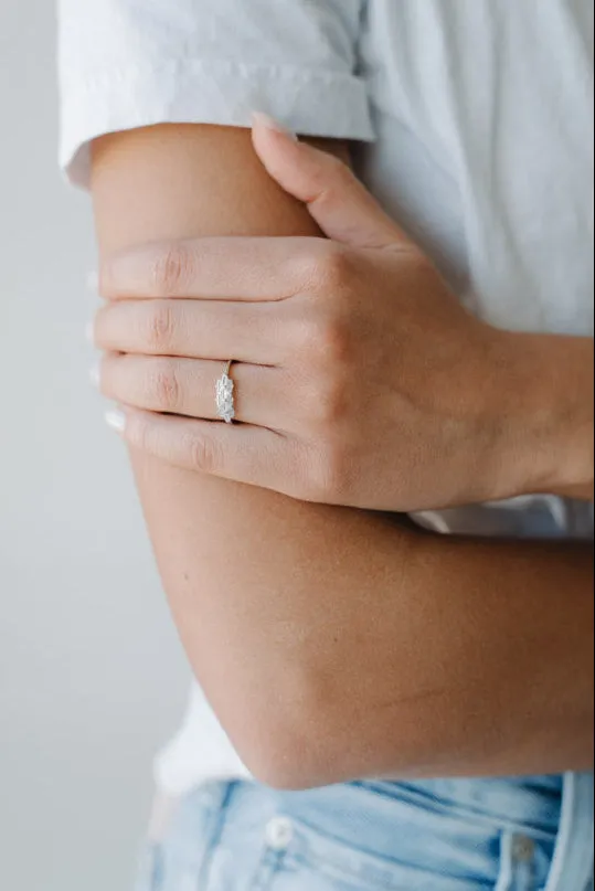 Triple Row CZ Ring