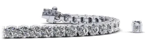 Ultimate Tennis Bracelet with Side Stones Lab-Grown Diamond  with 3.28 ct.(finished) 1mm, 2mm